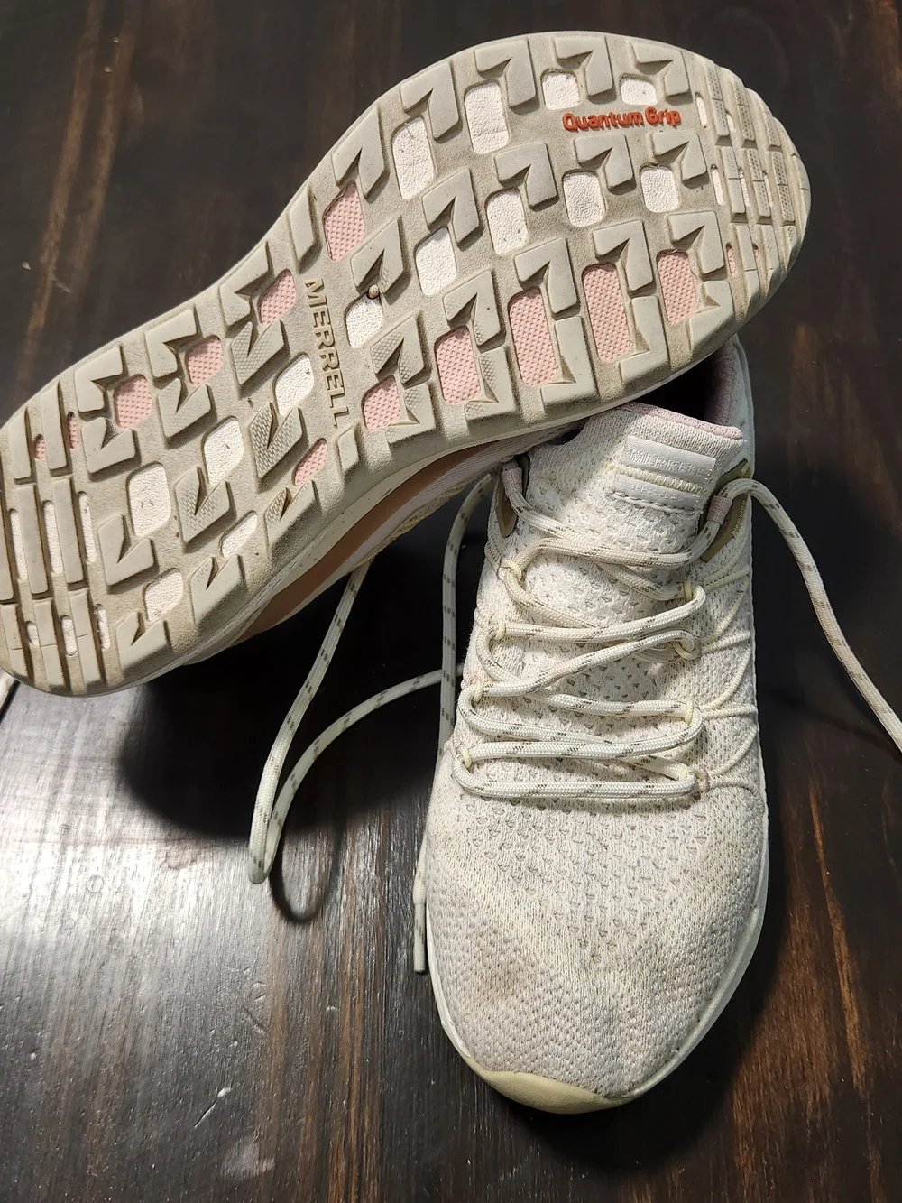 Merrell Bravada 2 Women's Trail Shoes Size 9 Beige Pink Knit Sneakers J135650